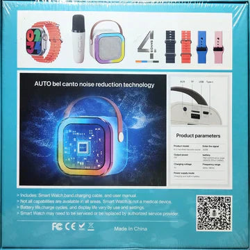 Crown K12 7 in 1 (Watch + Bluetooth Speaker & Mic )