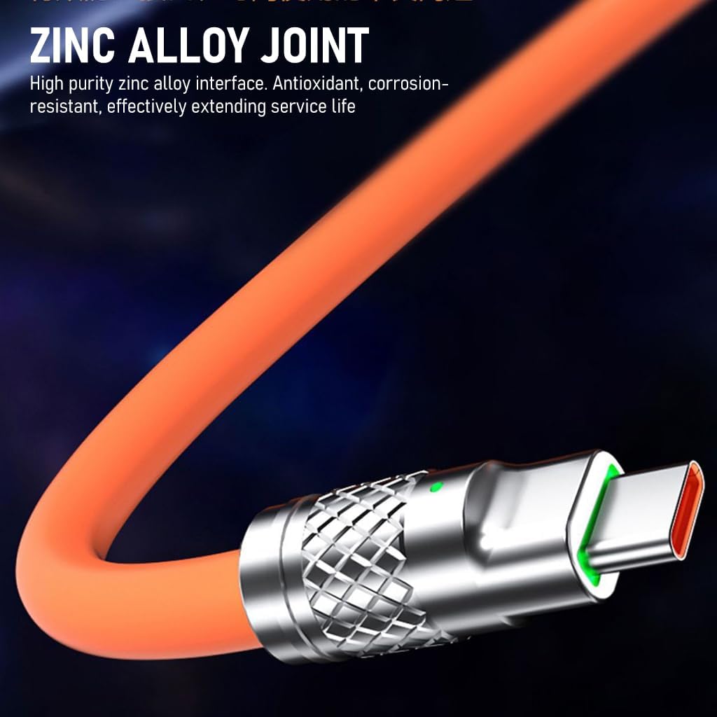 3 In 1 Usb Charging Cable | 120W Charge Cord With Type C Cable