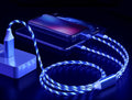 3 in 1 Fast Charging Glowing LED Light Cable | Micro USB Type C Cable
