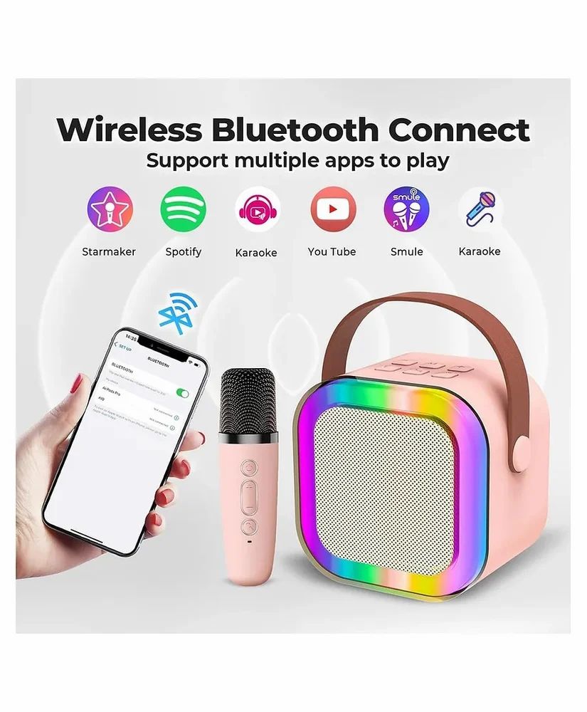 Colorful Karaoke  Wireless Sound Speaker With Mic