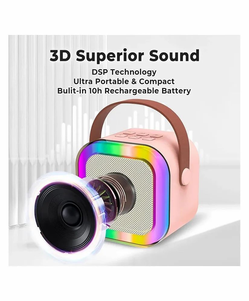 Colorful Karaoke  Wireless Sound Speaker With Mic