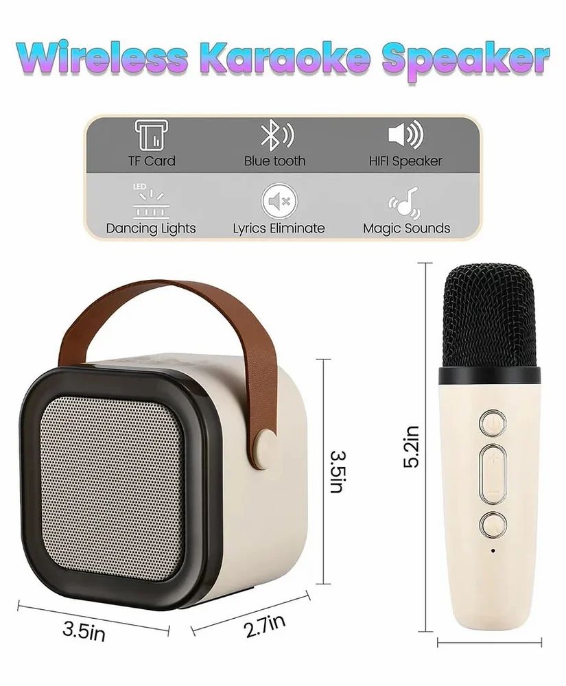 Colorful Karaoke  Wireless Sound Speaker With Mic
